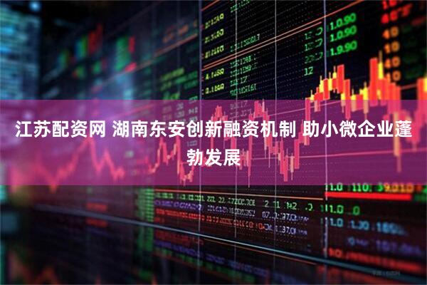 江苏配资网 湖南东安创新融资机制 助小微企业蓬勃发展